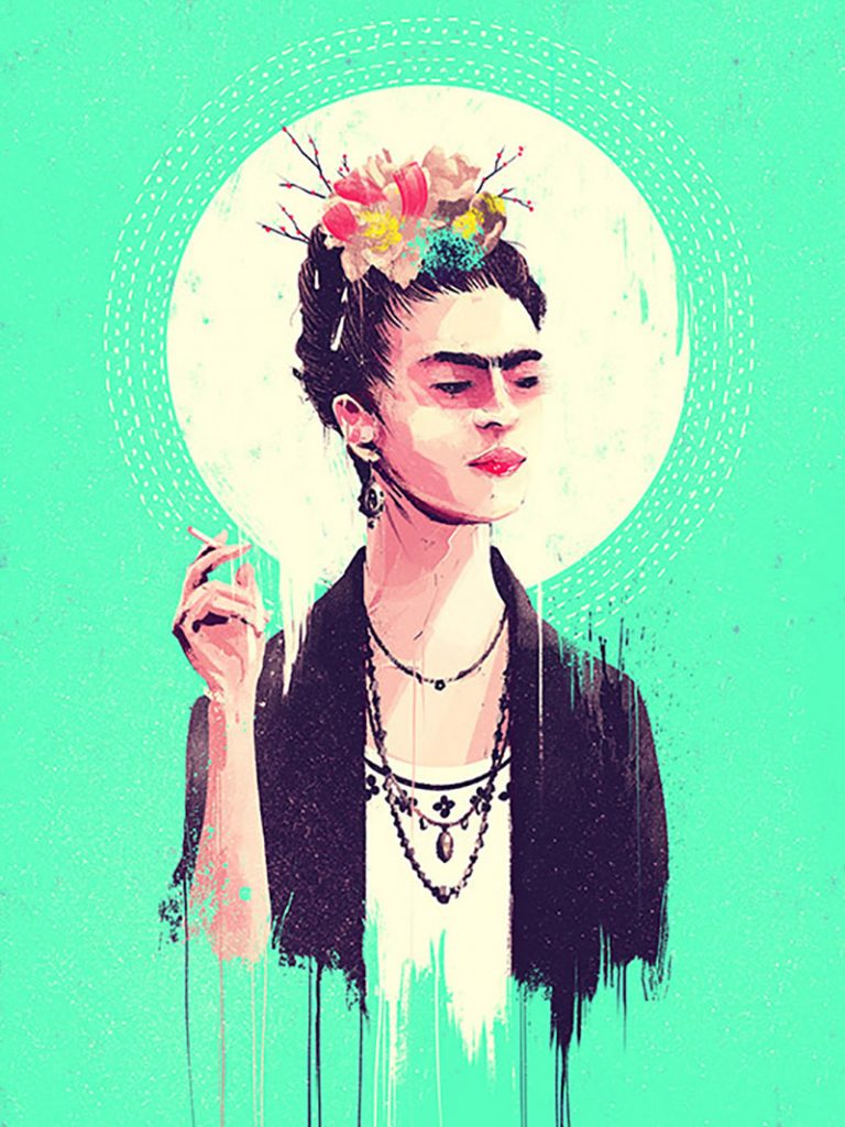 Ilustración "Frida" de Marie Bergeron