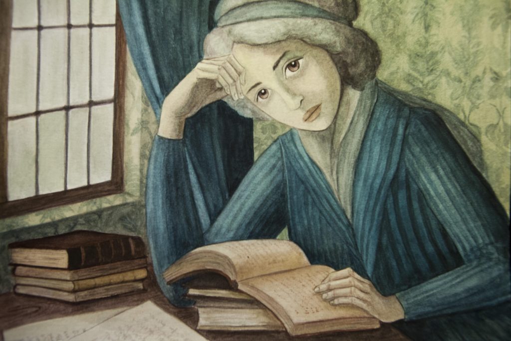 Ilustración Mary Wollstonecraft (Mujeres 3-Isabel Ruiz Ruiz)