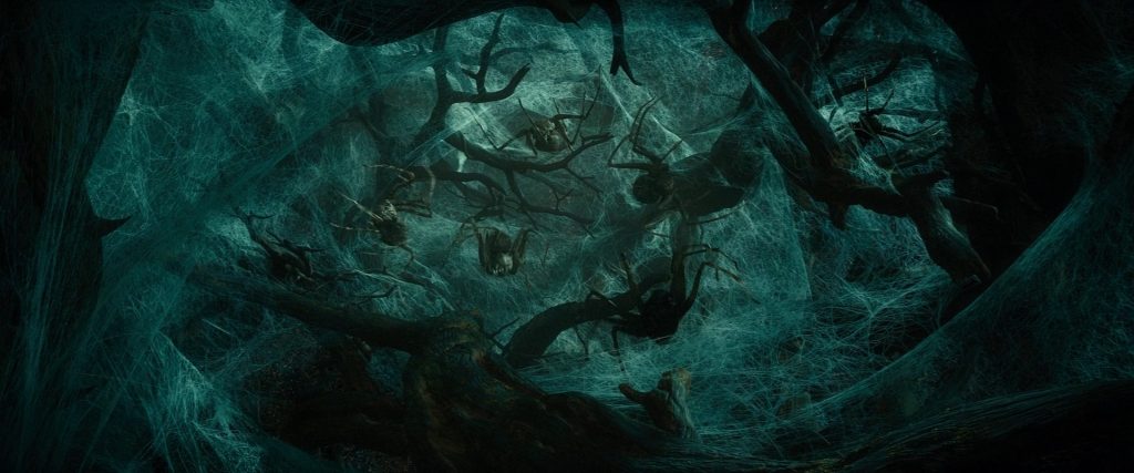 Escena bosque de Mirkwood en "El Hobbit"
